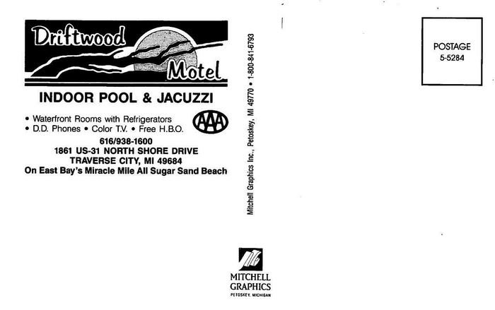 Driftwood Motel - Vintage Postcard